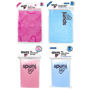 SPUNJ SPONGE CLOTH ULTRA THIRSTY & CLOTH SUPER ABSORBENT PAD DRIP FREE CLEANING