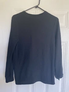 Cat & Jack Youth Boys Black Thermal Waffle-Knit Long Sleeve Shirt Top XL 16 - Picture 1 of 3