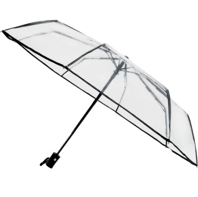 Yanen Ombrello da Viaggio Completo Automatico Pieghevole Trasparente Auto Aperto - Immagine 1 di 4