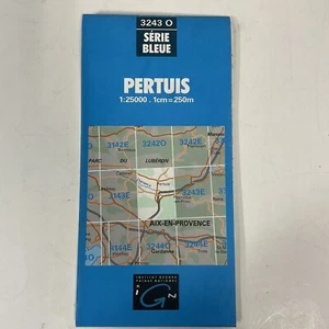 Pertuis 3243 O Serie Bleue 3615 IGN Travel Road Map 1984 Edition 2 OldPaperMaps - Picture 1 of 19