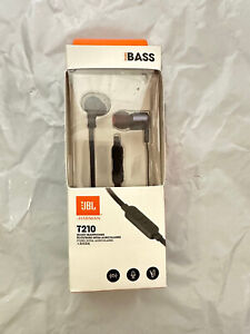 JBL T210 Signature Sound Pure Bass Headphones  with Microphone - Black