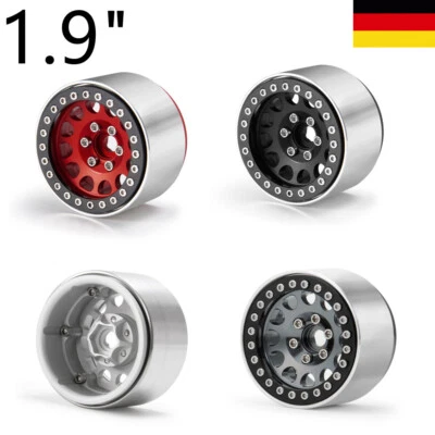 4X RC 1.9'' Felgen Beadlock Rad Felge 35MM Breite Für Axial 1/10 SCX10 Auto - Bild 1 von 4