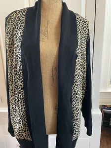 Jones New York Women’s Plus Fashion Animal Print Cardigan Size 2XL - Picture 1 of 6