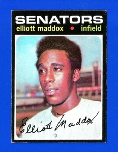 1971 Topps BASEBALL SET BREAK #11 ELLIOTT MADDOX RC WASHINGTON SENATORS (JP1) - Foto 1 di 1