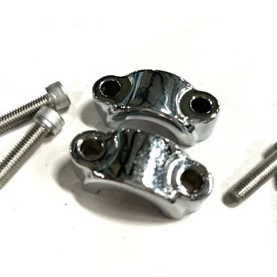 *КЛИРЕНС* ХРОМИРОВАННЫЕ ОРИГИНАЛЬНЫЕ ЗАЖИМЫ ДЛЯ РУЛЯ 1999-2024 SUZUKI HAYABUSA - Изображение 1 из 4