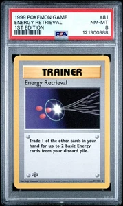 1999 Pokemon Game 1st Edition Energy Retrieval #81 PSA 8 RARE JA - Bild 1 von 2