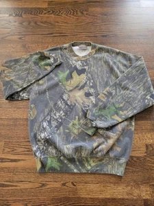 Vintage Jerzees Outdoors Camo Sweatshirt Men’s M Realtree Hunting USA Crewneck - Picture 1 of 12