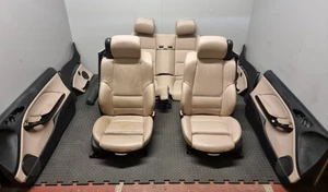 BMW 3 SERIES E46 PRE LCI COUPE M SPORT INTERIOR FRONT SEATS HEATED BEIGE LEATHER - Picture 1 of 24