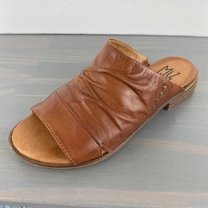 Miz Mooz Pusteblume Pantoletten Sandalen Damen EU36 US 6-6,5 Weite Braun Leder - Bild 1 von 10