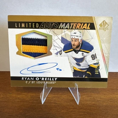 Ryan O’Reilly Limited Auto Materials 001/100 St Louis Blues 2022-23 SP Authentic - Image 1 of 4
