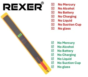 YELLOW LCD STICK ON DIGITAL THERMOMETER ADHESIVE AQUARIUM FISH TANK WINDOW STRIP - Picture 1 of 9