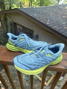 Hoka One One Speedgoat 5 grau grün Laufschuhe 1123157 SBDCT Herren Größe 8EE - Bild 1 von 10