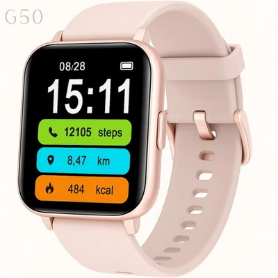 Smartwatch für Damen mit Telefonfunktion, Gesundheitsüberwachung wasserdicht G50 - Bild 1 von 4