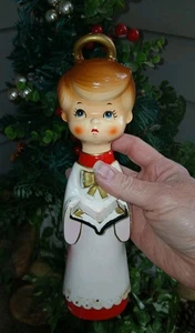 Capri Creations Blume Weihnachten Chor Caroler Junge 9,75" hoch 3" breit - Bild 1 von 10