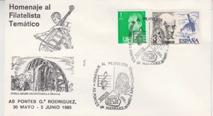 SPAIN : 1985 FDC/ COVER - SCOTT #2018 / MUSIC / CASALS AND CELLO - Picture 1 of 1