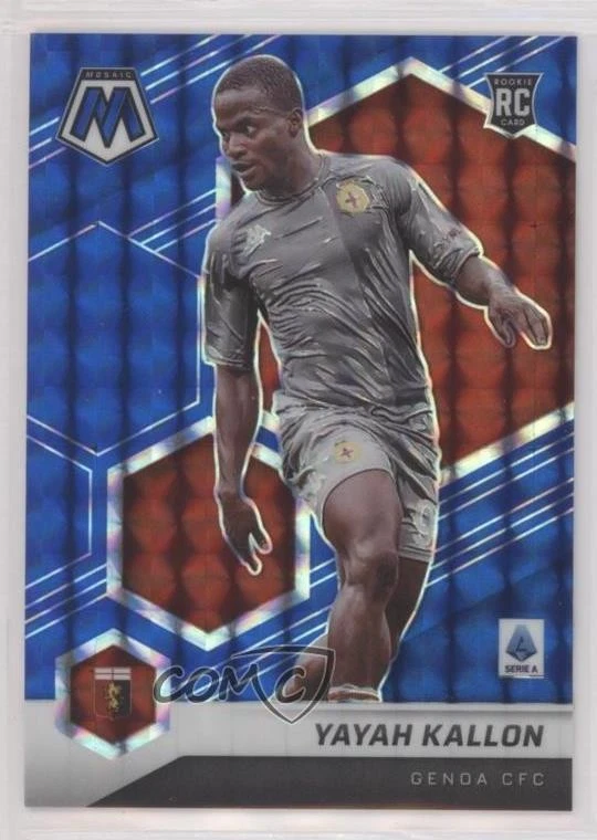 2021-22 Panini Mosaic Serie A Blue Mosaic Prizm /99 Yayah Kallon #96 Rookie RC - Image 1 of 2