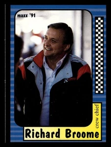 Richard Broome 1991 Maxx Racing Race Card #144 Hendrick Motorsports *124 - Picture 1 of 2