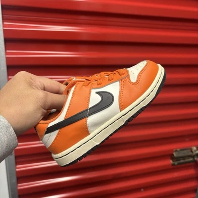 Nike Dunk Low Athletic Shoes Halloween DH9761 003 Size 10C Orange Costume Swag - Image 1 of 4