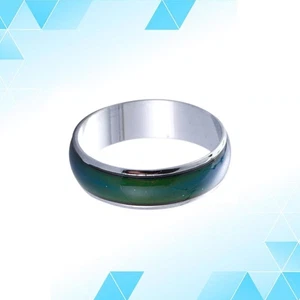 Anillo de dedo creativo anillo redondo simple que cambia de color de 1 pieza - Imagen 1 de 12