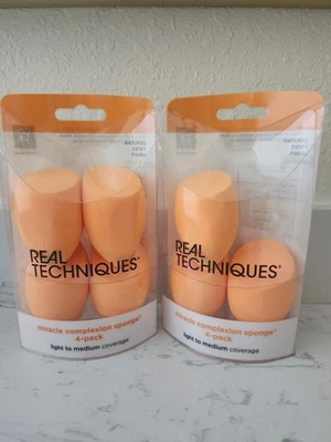 Real Techniques Miracle Complexion 海绵 4 件装 3 件装 — 第 1/2 张图片