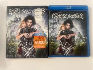 Edward Scissorhands: 25th Anniversary (Blu-ray, 1990) W/slip Cover - Foto 1 di 2