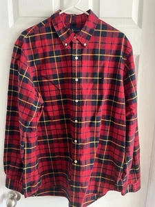 Ralph Lauren Hemd Herren XL rot, marine, gelb kariert Button Down langarm - Bild 1 von 5