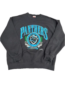 Sudadera de Colección 1993 NUTMEG HECHA EN EE. UU. Carolina Panthers NFL Cuello Redondo Talla XL - Imagen 1 de 5