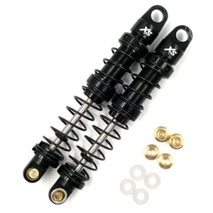 Xtra Speed Aluminum 90mm Shocks 2 pcs Black For 1/10 Crawler SCX10 II XS01 XS02 - Picture 1 of 2