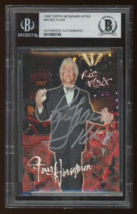 Ric Flair "16X" BGS/BAS 1999 Topps WCW #45 Nature Boy Autographed Auto Card HOF - Picture 1 of 2