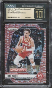 2024 Panini Prizm Monopoly Millionaire Shimmer Trae Young 56/100 Pristine CGC 10 - Bild 1 von 1