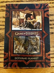 2017 GAMES OF THRONE VALYRIAN STEEL RELIC DOTHRAKI BLANKET #VP2 - Picture 1 of 2