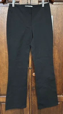 Chaiken 女式全新素色前裤纯色黑色 0 码 实际 26 英寸 x 30.5 — 第 1/4 张图片