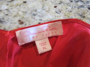 Oscar de la Renta Negligee Größe XL Farbe Rot - Bild 1 von 4
