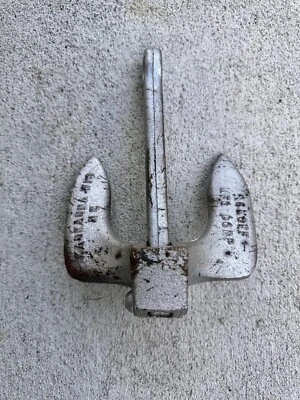 DE COLECCIÓN BARCO DE HIERRO FUNDIDO ANCLA ROLOFF MFG CORP N5 KAUKAUNA WIS EE. UU. RARO Foto 1 de 4