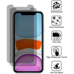 Privacy Tempered Glass Screen Protector For iPhone 12 11 XS Max XR X Wholesale - Picture 1 of 16