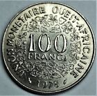 Westafrikanische Staaten 100 Francs 1978 - Fisch & Flora - fast st +Münztasche