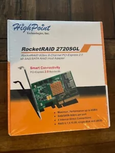 HighPoint RocketRaid 2720SGL 8-Port 6Gb/s RAID PCI-Express 2.0 - Picture 1 of 2