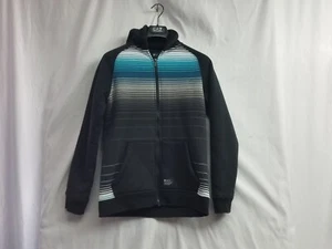 Matix LA Black Gray Kids Hoodie Hooded Jacket Zip Up Size 14/16 Large - Picture 1 of 11