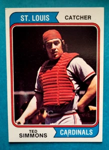 Tarjeta de béisbol 1974 Topps #260 Ted Simmons St. Louis Cardinals Salón de la fama casi como nueva - Imagen 1 de 2