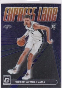 2023-24 Donruss Optic NBA 8 Victor Wembanyama Rookie Express Lane Purple Prizm - Bild 1 von 2