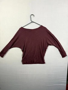 ST. Tropez West Blouse Top Womens Medium Burgundy Casual Dolman Sleeve Pullover - Picture 1 of 6