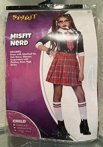 Spirit Halloween Costume Misfit Nerd Child Size Large 12-14 - Picture 1 of 2