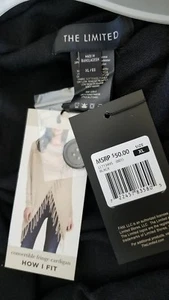 Woman's extra large black convertible cardigan from the limited new with tags - Picture 1 of 7