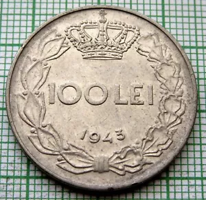 ROMANIA MIHAI I 1943 100 LEI, WWII COINAGE yes we do combine postage - Picture 1 of 6