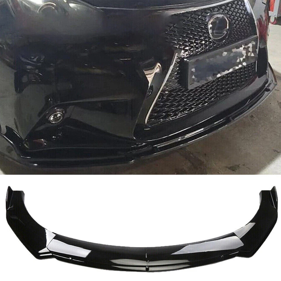 For Lexus NX200 NX250 NX300 NX350 Front Bumper Lip Spoiler Splitter Glossy Black Foto 1 de 4