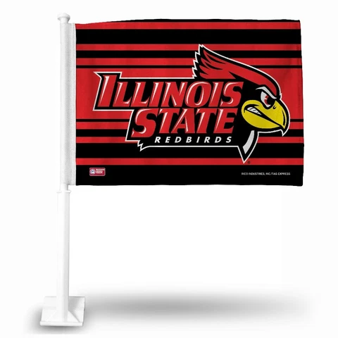 Illinois State Redbirds Licensed 11X14 Window Mount 2-Sided Car Flag Cover