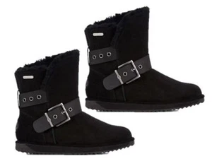 New Womens Black UK3 - Aus 5 EMU Australia Parkes Waterproof Lo Ankle Boots - Imagen 1 de 10