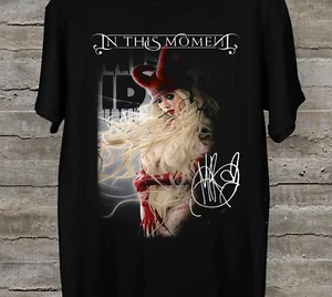 Camiseta negra In This Moment Band manga corta regalo para fan - Imagen 1 de 2