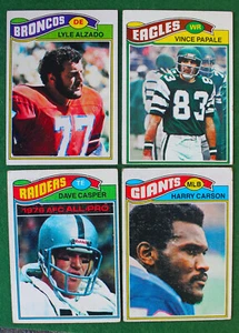 1977 Topps Football Cards Lot (90 ) VG EX W Stars Papale Carson Alzedo - Picture 1 of 3