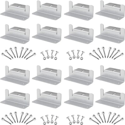 SUNMAK 16 Units per Set Solar Panel Mounting ...